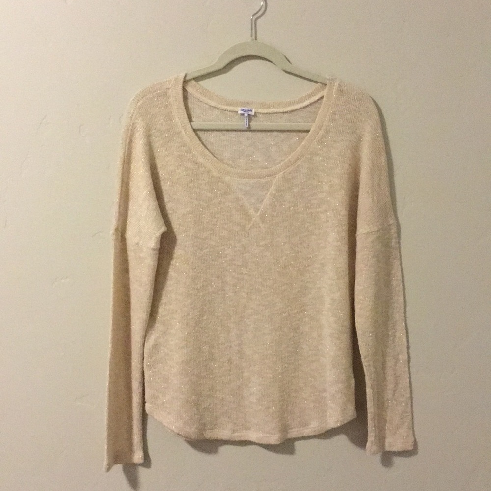 Splendid light-knit, gold sweater